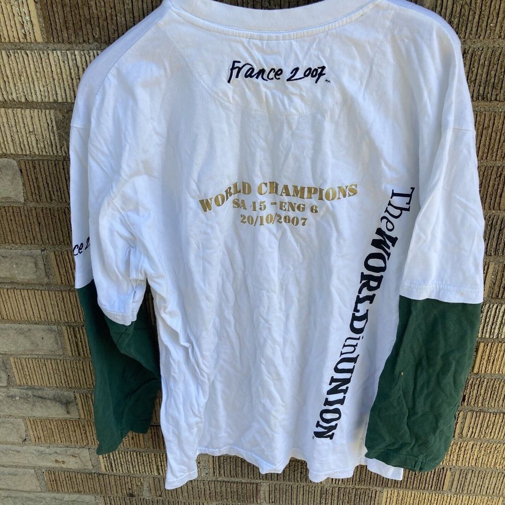 Rugby World Cup 2007 South Africa France Men's Medium Long Sleeve Unique T-Shirt - Picture 7 of 16